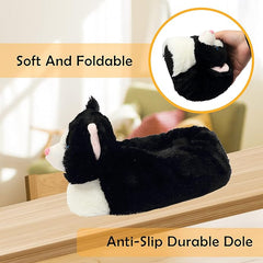 Jerzmy Cute Animal Women House Slippers, Comfy Memory Foam Cloudy Soft Slippers Plush Home Shoes for Bedroom Living Room Indoor