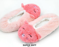 Panda Bros Womens Animal Thick & Warm Slipper Socks With Non Slip Grippers On Bottoms, Character House Shoes, Novelty Slippers for Ladies