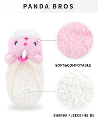 Cute Animal Unicorn Slippers | Rainbow Moose Elf Plush Home Slides | Fluffy Girls Gift Shoes