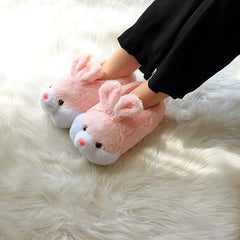 Cute Cartoon Animal Home Furry Slippers - Women's Warm Winter Slippers