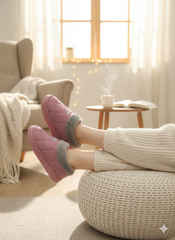 Eco-Foam Cozy Clog Slippers | Plush Lined Winter Wear | Slip-On Warm House Shoes