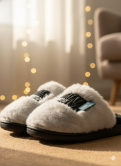 Soft Faux Furry Indoor Wear - Urban Plush Comfort Slippers