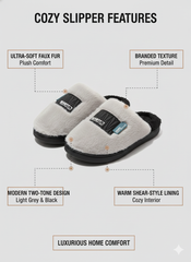 Soft Faux Furry Indoor Wear - Urban Plush Comfort Slippers