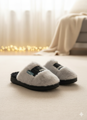 Soft Faux Furry Indoor Wear - Urban Plush Comfort Slippers