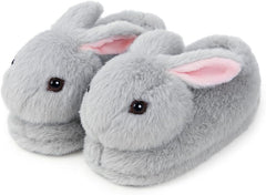 Women's Cute Bunny Animals Slippers Interesting Comfortable Furry Slippers Soft Plush Winter season Keep warm Home Slippers